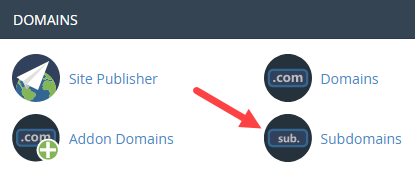 Subdomains