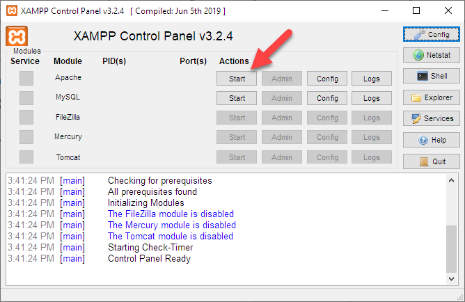 Control panel