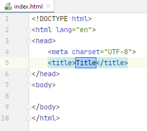 New HTML file